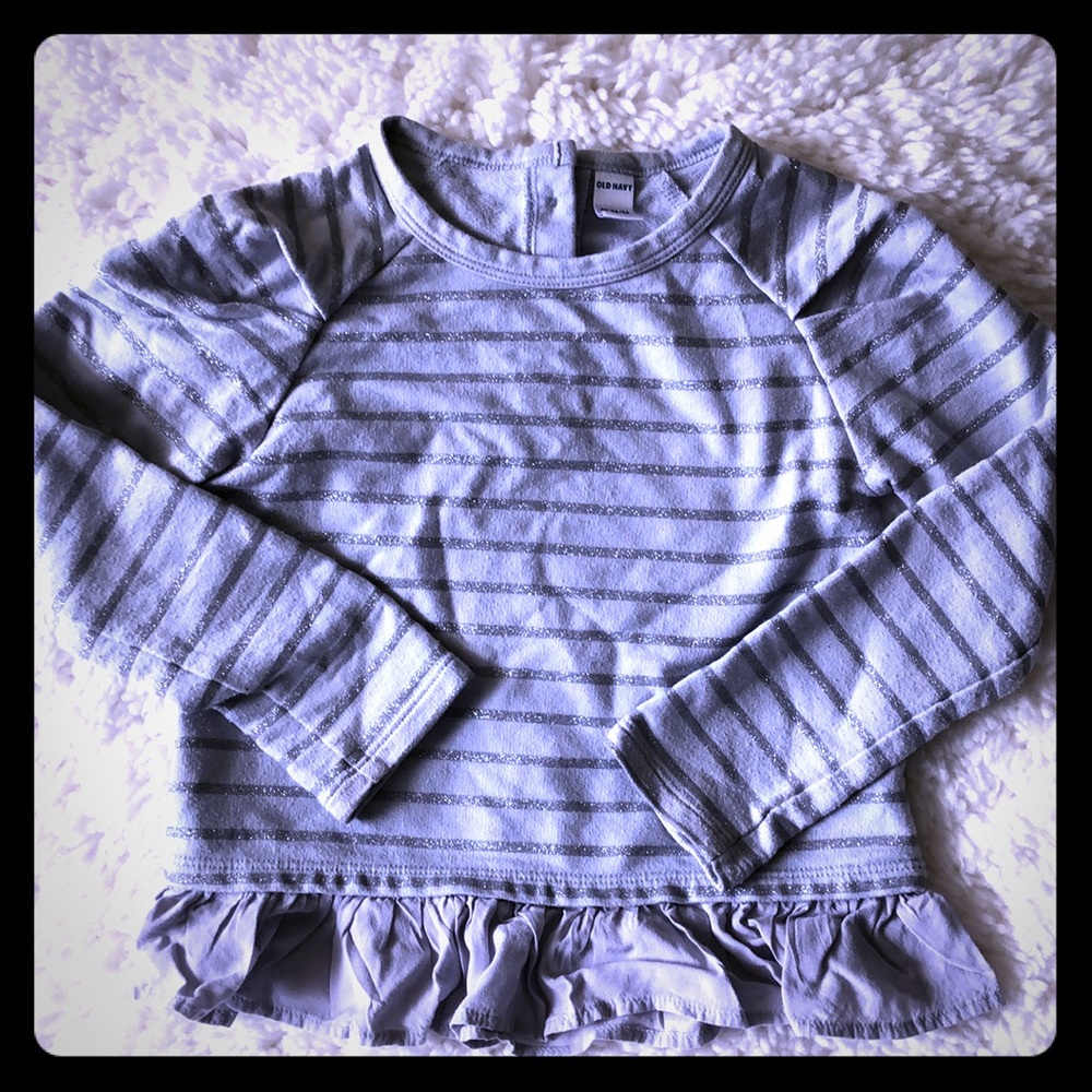 Old navy girls ruffle long sleeve